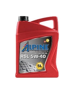 Моторное масло ALPINE RSL 5W40 / 0100142 Alpine