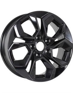 Литой диск KDW KD1620 16x6.5" 4x100мм DIA 60.1мм ET 45мм Matt Black Painted Kdw