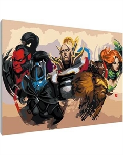 Картина по номерам PaintLine Герои Dota 2 / PL-00171 Paintline