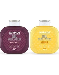 Набор косметики для тела Agrado Гель для душа Традиционный+гель для душа Ваниль