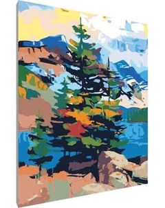 Картина по номерам PaintLine Ели в горах / NOSI-A01A4 Paintline