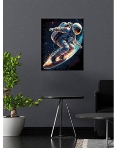 Картина по номерам Флюид Космический серфинг 40x50 / BHR0566