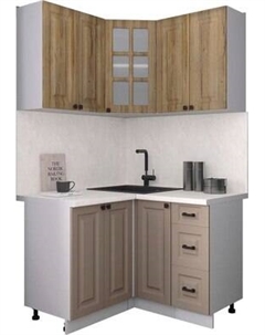 Кухонный гарнитур Интерлиния Мила Деко 1.2x1.2