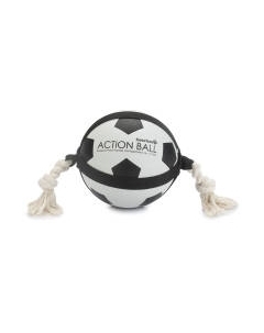 Игрушка для собак Beeztees Футбольный мяч с веревкой / 626711