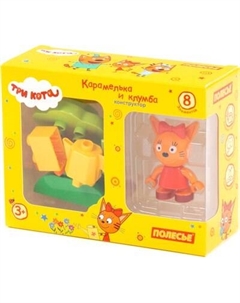 Конструктор Полесье Макси. Три кота. Карамелька и клумба / 63752