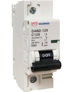 Выключатель автоматический Wilderness DAW2-125 1P 80A х-ка C 10kA (R) / DAW2-125-1-C080