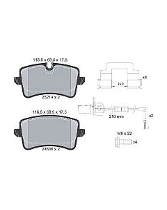 Тормозные колодки Textar 2521403