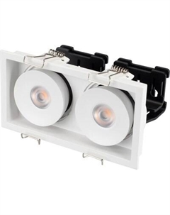 Точечный светильник Arlight CL-SIMPLE-S148x80-2x9W Warm3000 WH 45deg / 026876