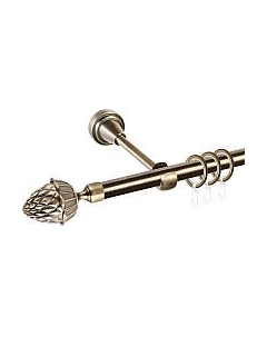 Карниз для штор АС ФОРОС Grace D16Г + наконечники Шишка Ас форос