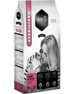 Сухой корм для кошек Amity Premium Sterilized Cats Lamb & Rice ягненок с рисом