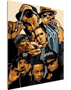 Картина по номерам PaintLine Рэперы. Музыканты / PL-00165 Paintline