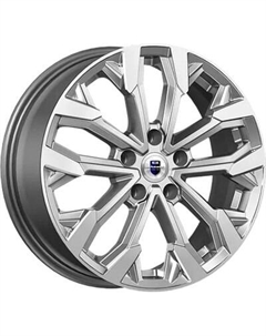 Литой диск K&K Морейн 17x6.5" 5x108мм DIA 63.35мм ET 50мм Дарк платинум K&k