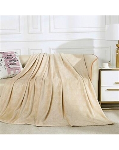 Плед Домашняя мода Сливочный