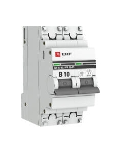 Выключатель автоматический EKF PROxima ВА 47-63 / mcb4763-2-10B-pro Ekf