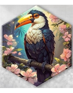 Картина по номерам Флюид Яркий тукан 37x32 / VSH0005