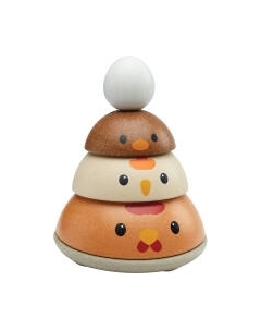 Развивающий игровой набор Plan Toys Пирамидка Курочки / 5485 Plan toys