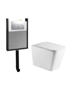Унитаз приставной с инсталляцией WeltWasser Amberg 404 + Gelbach 002 GL-WT + Amberg RD-MT CR Weltwasser