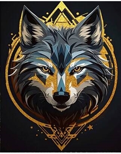 Картина по номерам Флюид Портрет волка 40x50 / BHR0579
