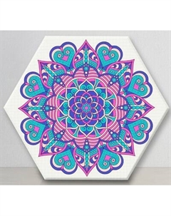 Картина по номерам Флюид Мандала на любовь 37x32 / VFH0006
