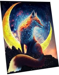 Картина по номерам Флюид Огненная лиса 40x50 / SHR0560