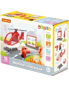 Конструктор Полесье Вертолет спасателя / 10814