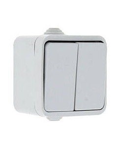 Выключатель EKF Прага 2кл 10А IP44 / EKV10-023-10-44 Ekf