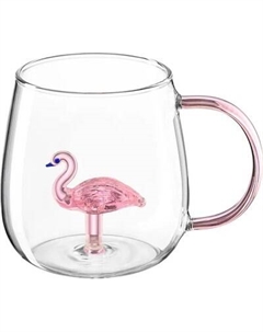 Кружка Elan Gallery Crystal glass Фламинго / 360191 Elan gallery