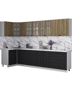 Кухонный гарнитур Интерлиния Мила Деко 1.2x3.1