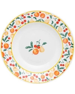 Тарелка столовая глубокая Oxford Flamingo Fruits 90520 SB02-9410