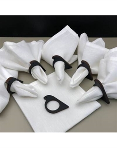 Набор сервировочных салфеток ОМурМебель с держателем Птичка черная Омурмебель