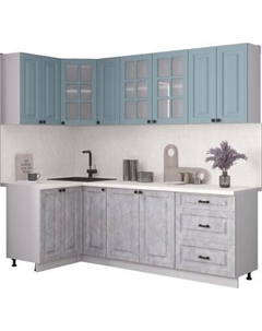 Кухонный гарнитур Интерлиния Мила Деко 1.2x2.3