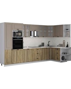 Кухонный гарнитур Интерлиния Мила Деко 1.68x3.4 PR