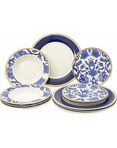 Набор столовой посуды Fioretta Blue Flower TDS136