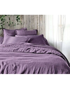 Комплект постельного белья Koenigson № 17-3612 Теплый лен Евро простыня на резинке 180х200х30