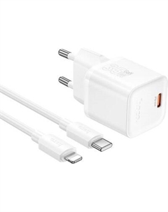 Зарядное устройство сетевое Hoco N66 + кабель Ligthing-Type-C