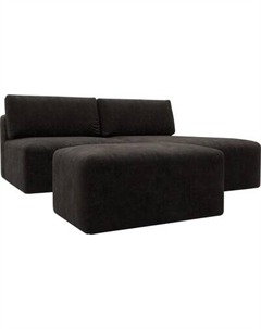 Комплект мягкой мебели Лига Диванов Лига-060 НПБ угол универсальный с пуфом / 129697 Лига диванов