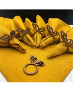 Набор сервировочных салфеток ОМурМебель с держателем Бабочка Омурмебель