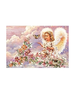 Набор для вышивания БЕЛОСНЕЖКА Серебристый ангел / 4002-14 Белоснежка