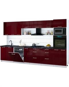 Кухонный гарнитур Интерлиния Мила Gloss 3.5-ПМ1-2