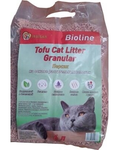 Наполнитель для туалета ToFu Персик Tofu