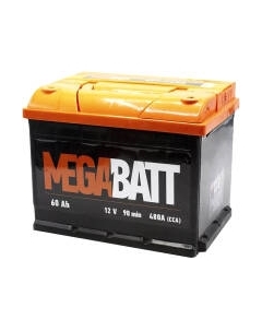 Автомобильный аккумулятор Mega Batt L+ 480A / 6СТ-60Аз Mega batt