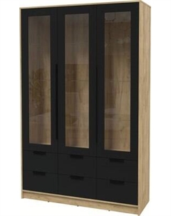 Шкаф с витриной Интерлиния Концепт КТ-ШВ3