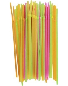 Набор одноразовых трубочек Паксервис Гофрированная 210мм / 287334