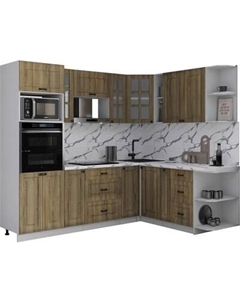 Кухонный гарнитур Интерлиния Мила Деко 1.88x2.4 PR