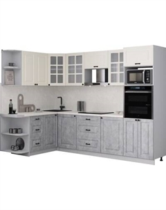 Кухонный гарнитур Интерлиния Мила Деко 1.68x2.8 LV