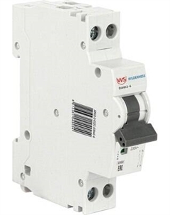 Выключатель автоматический Wilderness DAW2-6 1P+N 6A 1 мод. х-ка B 6kA (R) / DAW2-6-1N-B006