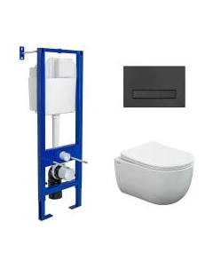 Унитаз подвесной с инсталляцией Berges Atom 043306