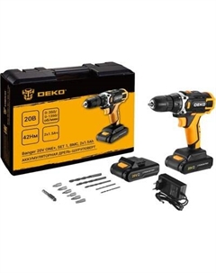 Аккумуляторная дрель-шуруповерт Deko Banger 20V ONE+ SET1 / 083-1110