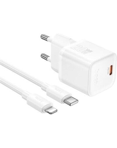 Зарядное устройство сетевое Hoco N64 + кабель Ligthing-Type-C