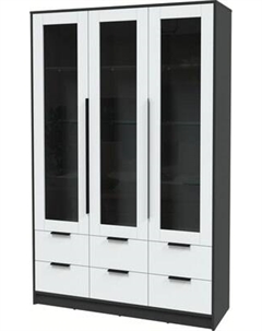 Шкаф с витриной Интерлиния Концепт КТ-ШВ3